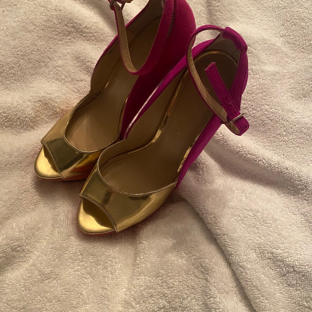Enzo Anciolini platform open toe heels size 6.5